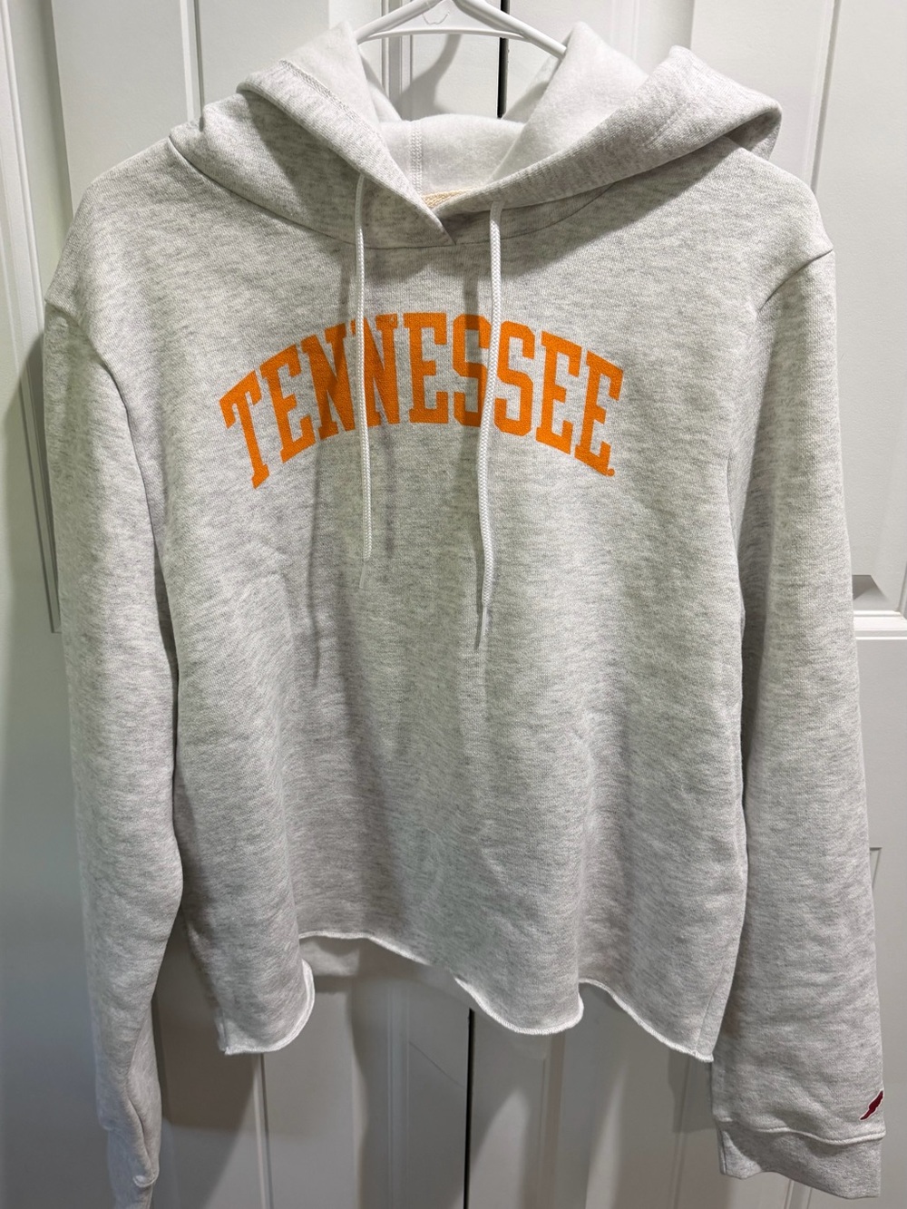 Tennessee Vols League 91 Womens XL Cropped Hoodie Gray Orange NWT NCAA